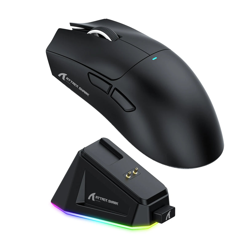 Mouse Attack Shark X11 Black Bluetooth, mouse gamer