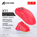 Mouse Attack Shark X11 Black Bluetooth, mouse gamer